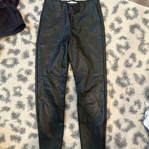 Zara Girls leather leggings